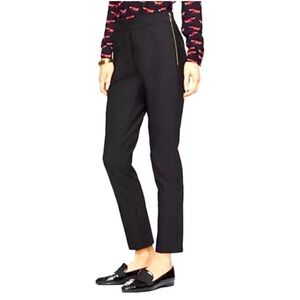 Kate Spade Blaze A Trail Black Side Zip Pants. Sz 4 LIKE NEW